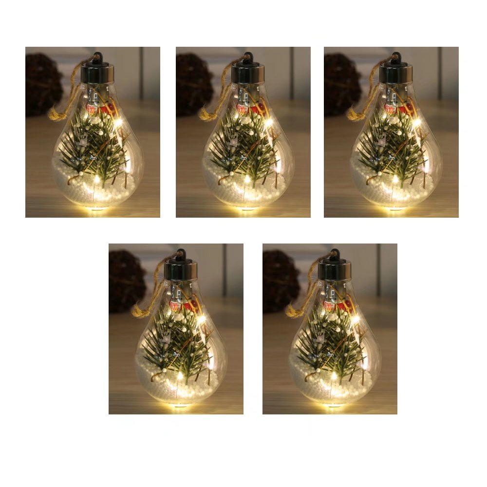 COM-FOUR® 6X Pendentifs En Bois Pour Le Sapin De Noël