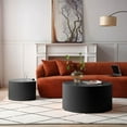 thumbnail image 6 of Williamspace Nesting Coffee Table Set, Modern Luxury, 2 Pieces, Black, 6 of 9