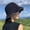 Wave Edge Fisherman Hat - Black, variant on Japanese Wave Edge Fisherman Hat For Women In Spring And Summer, Breathable And Face Showing, Small Sunshade And Sun Protection, Simple And Versatile Bucket Hat