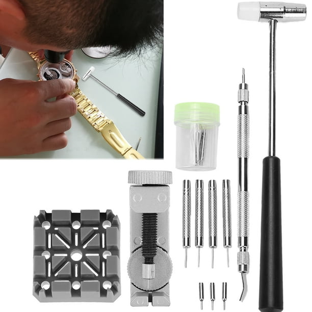 Herramientas de reparación de relojes kit de eliminación de eslabones de reloj kit de herramientas para relojes fácil de usar para relojeros de pulsera ANGGREK Otros