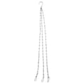 thumbnail image 2 of Silver 3 Strand Replacement Garden Hanging Basket Spare Metal Chains Hanger, 2 of 9