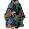 thumbnail image 1 of Couverture de Jeu Portable Chandail en Molleton Moderne pour Garçons, Couverture de Manette de Jeu Colorée avec Capuche Sherpa, 1 of 6