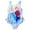 Multicolor, variant on Disney Frozen Elsa Princess Anna Toddler Girls One Piece Bathing Suit Toddler to Big Kid