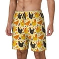 thumbnail image 2 of Daiia Funny Chicken Mens Swim Trunks Swim Shorts Quick Dry Swim Shorts with Mesh Lining Pockets-XX-Large, 2 of 9