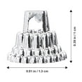 thumbnail image 2 of SEWACC 100Pcs Round Decorative Ball Caps Silver for Christmas Tree DIY Decorations Holiday Parties, 2 of 8