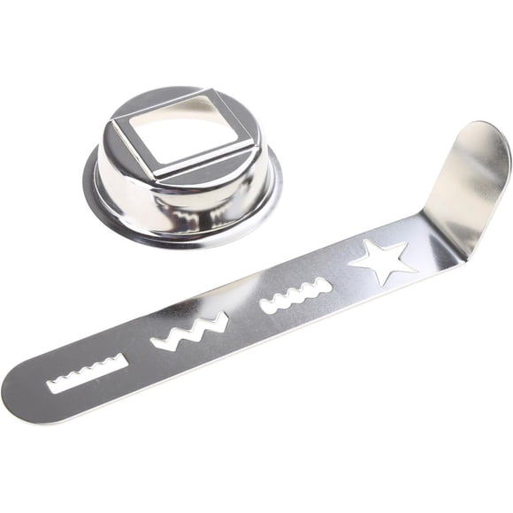 Cookie Maker Attachment Pastry Attachment Meat Grinder Attachment Stainless Steel Biscuit Mold Dough Cutters for Cookie White Stainless Steel White Stainless Steel