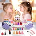 thumbnail image 5 of Freecat Kids Makeup Set for Girls, 54 PCS Washable Toys for Girl 3-6 Years, Lavender Purple Makeup Case for Little Girls, Christmas Birthday Gifts for Kids 3 4 5 6., 5 of 8