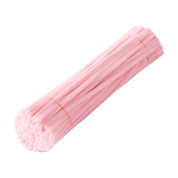 QSTDGVPW Pipe Cleaners Craft Chenille Stems for Art Crafts Projects Classroom Holiday Light Pink