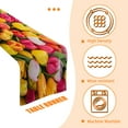 thumbnail image 3 of BaHomeck Table Runner 13*72 In,Set Of 1 Colorful Tulip High Density Cotton Linens Machine Washable Table Runner For Kitchen Dining Table Coffee Table Decor, 3 of 4