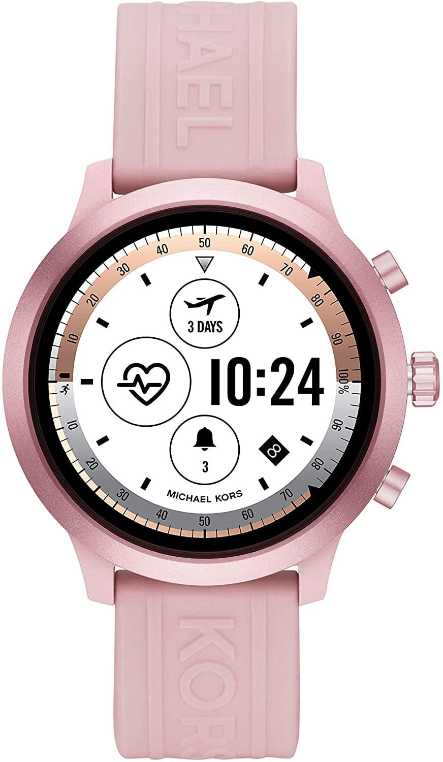 Michael Kors - Access MKGO Smartwatch 43mm - Pink With Pink Band - Walmart.com