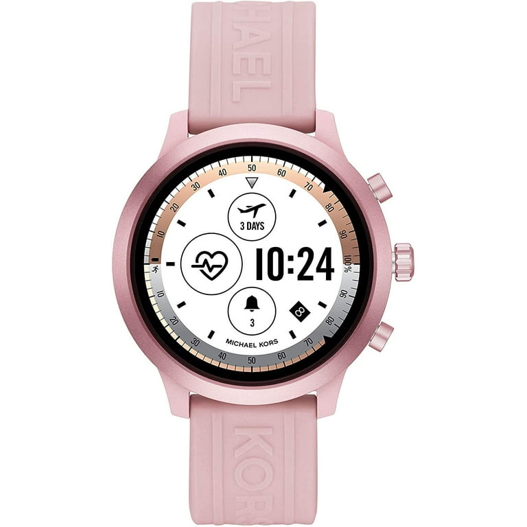 blad Bliv ophidset salvie Michael Kors - Access MKGO Smartwatch 43mm Aluminum - Pink With Pink Band -  Walmart.com