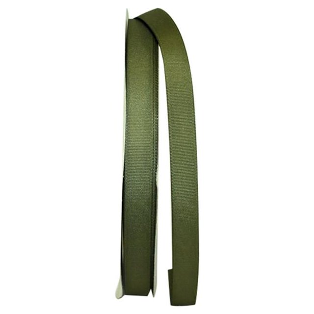 Reliant Ribbon 4900-043-03C 0.625 in. 100 Yards Grosgrain Style Ribbon, Moss