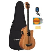 Kala UBASS-NOMAD-FS Nomad Acoustic-Electric U-Bass Bundle with Gig Bag, Tuner, Austin Bazaar Instructional DVD, and Polishing Cloth
