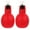 Red, variant on FELTECHELECTR Emergency Rescue Hand Squeeze Whistle Red PVC 2Set Loud Sound
