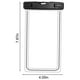 thumbnail image 3 of Funda impermeable para teléfono para natación y deportes acuáticos | Bolsa estanca sumergible IPX8 | Funda que brilla en la oscuridad para iPhone y Android de hasta 6,7" | Sensible a pantalla táctil, 3 of 6