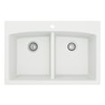 thumbnail image 5 of Karran QT-710-PK1 Quartz Composite 33.00 x 22.00 x 9.00 in Bowl Drop In Double Basin Sink, 5 of 6