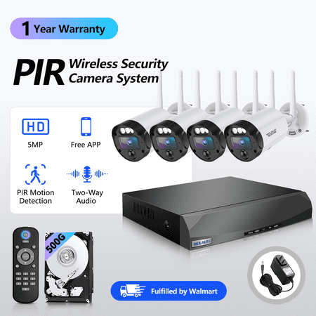 ?2-Way Audio?Outdoor Wireless Security Camera System, Wireless Cameras for Home Security, WiFi Video Surveillance, Home Security Cameras