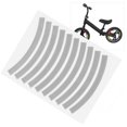 thumbnail image 4 of Bicycle Wheel Adhesive Decals, Kids Balance Bicycle Reflective Stickers Mini Protective Portable DIY  For Balance Bicycle Accessories Silver White,Light Blue,Fluorescent, 4 of 8