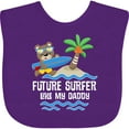 thumbnail image 3 of Inktastic Surfing Future Surfer Like Daddy Boys or Girls Baby Bib, 3 of 4