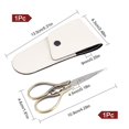 thumbnail image 2 of HLONK 1Set 4.7Inch Stainless Steel Sewing Scissors Butterfly Pattern Pointed Tip Rainbow Color, 2 of 6
