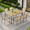 6-Textilene Chair-Brown, variant on Outdoor Table and Chairs for 6 , Asofer 7pcs Outdoor Patio Dining Set with Metal Table with Umbrella Hole&Textilene Chairs for Garden & Yard, Brown