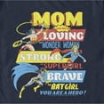 thumbnail image 2 of Men's Justice League Mom You Are a Hero! Graphic Tee Navy Blue X Large, 2 of 5