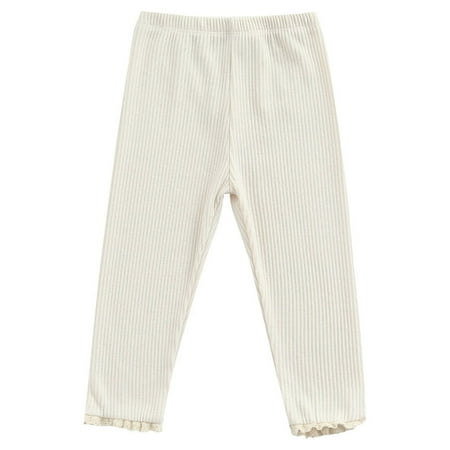 

Toddler Baby Girl Boy Solid Knit Leggings Tights Ribbed Pants Jogger Sweatpants Fall Outfits