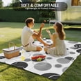 thumbnail image 4 of Grey Black Polka Dots Outdoor Rug for Patio/Deck/Porch, Non-Slip Large Area Rug 3 x 5 Ft, Modern Abstract Art Indoor Outdoor Rugs Washable Area Rugs, Reversible Camping Rug Carpet Runner, 4 of 8