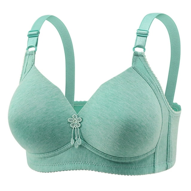 Womens No Underwire Bras Plus Size Comfort Soft Bras Supportive Bralettes Cute Breathable Wireless Bra