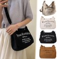 thumbnail image 2 of Bolso de hombro de lona de estilo coreano de gran capacidad, perfecto para primavera y verano, duradero y moderno., 2 of 5