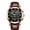 Blue Leather, variant on Men's Sport Watches Top Brand Luxury Fashion Leather Casual Waterproof Luminous Quartz Clock Men Wristwatch