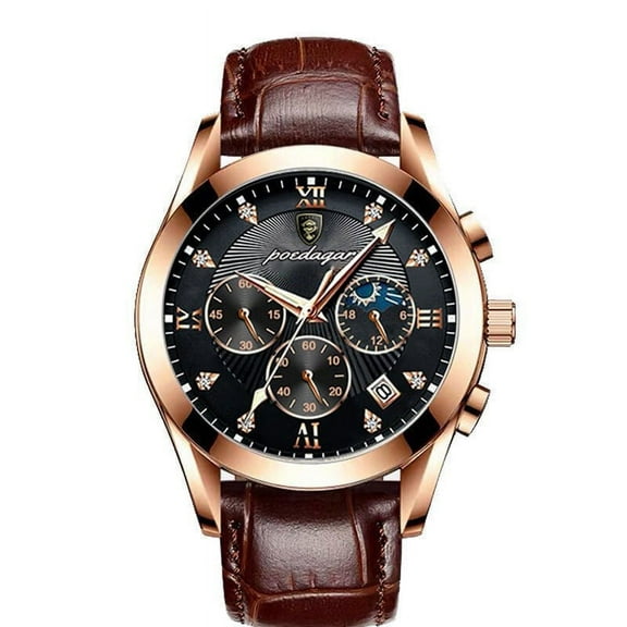 POEDAGAR New Fashion Mens Watches Waterproof Luminous Luxury Quartz Wristwatch Full Stell Military Watch Watch