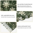 thumbnail image 5 of FORMRS Womens Scarf Winter Soft Long Big Warm Shawls Wrap Tassel Scarves, Green Snowflakes Pattern, 5 of 9