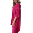 thumbnail image 4 of Conjunto Deportivo PRETTYGARDEN en Rosa Rojo para Mujer, Talla Pequeña, 4 of 7