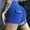 Blue, variant on Women’s Yoga Shorts Summer Solid Color High Waisted Butt Lifting Tummy Control Fashionable Fitness Gym Workwear Pocketed Booty Shorts with Adjustable Tightening Leg Ring