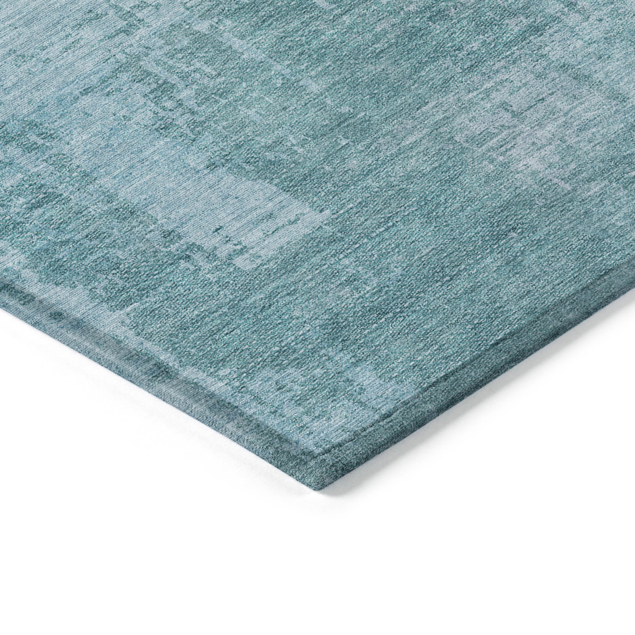 Addison Rugs Chantille Indoor/Outdoor Transitional Modern Aqua Washable Rectangle Rug, 10' x 14'