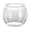White, variant on Clear Bowl, Fish Bowl Globe Flower Vase Centerpiece, Round Vase for Wedding Event Home Decor, 6.5 x 5.3 Inch Decorative Bowl for Flowers and Candles (1 Pack)