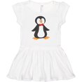 thumbnail image 3 of Inktastic Cute Penguin, Penguin With Red Bow Tie Girls Baby Dress, 3 of 5