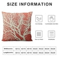 thumbnail image 5 of COMIO Summer Sea Starfish Pillow Covers Beach Pink Coral Throw Pillowcase Square Decorative Nautical Coastal Themed Cushion Cover for Sofa Bedroom Indoor Outdoor Party, 5 of 5