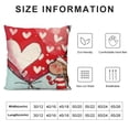 thumbnail image 5 of SHANXI Heart Love Throw Pillow Case Red Decorative Cushion Case 18x18in, 5 of 5