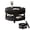 Fluted Stripe Decoration + Black + Flip-top Coffee Table + Solid Legs + 2 Tier, variant on ChenyueFurn Farmhouse Fluted Coffee Table with Hidden Storage