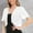 White, variant on Babysbule Womens Cardigans Women's Summer Cardigan Elegant Casual Tops Regular Short Sleeve Blouse Tops Women's Top Blouse