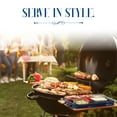 thumbnail image 6 of Elle Decor Acrylic Blue Tray w/ 6 Clear Bowls, Condiment Dishes, Serving Bowls, or Buffet Server, BPA Free, Perfect for Fruit, Appetizers, Chip & Dip, 6 of 8