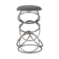 thumbnail image 7 of Home Square Medley 26" Faux Leather Backless Stool in Gray - Set of 3, 7 of 7
