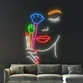 thumbnail image 3 of Handmadetneonsign Make Up Artist Neon Sign, Cosmetics Neon Light, Beauty Product Makeup Led Sign, 3 of 5