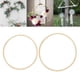 thumbnail image 1 of Aros de Circular Perfecl 2 Piezas Macramé Marco DIY Aro de anillos de atrapasueños de bambú, 1 of 7