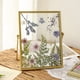 thumbnail image 1 of Marco de fotos de flores secas simple Marco de vidrio transparente de doble cara Marco de mesa decorativo estéreo hecho a mano para el hogar Marco al por mayor, 1 of 4