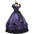 thumbnail image 6 of Women's Gothic Victorian Rococo Dress Civil War Southern Belle Tea Party Ball Gown Medieval Evening Dress, 6 of 7