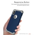 thumbnail image 4 of TECH CIRCLE For iPhone XR Case, Dual Layer Slim Heavy Duty Hybrid Rugged Shockproof Anti-Scratch Protective Back Phone Cover for Apple iPhone XR 6.1" 2018,Darkblue, 4 of 8
