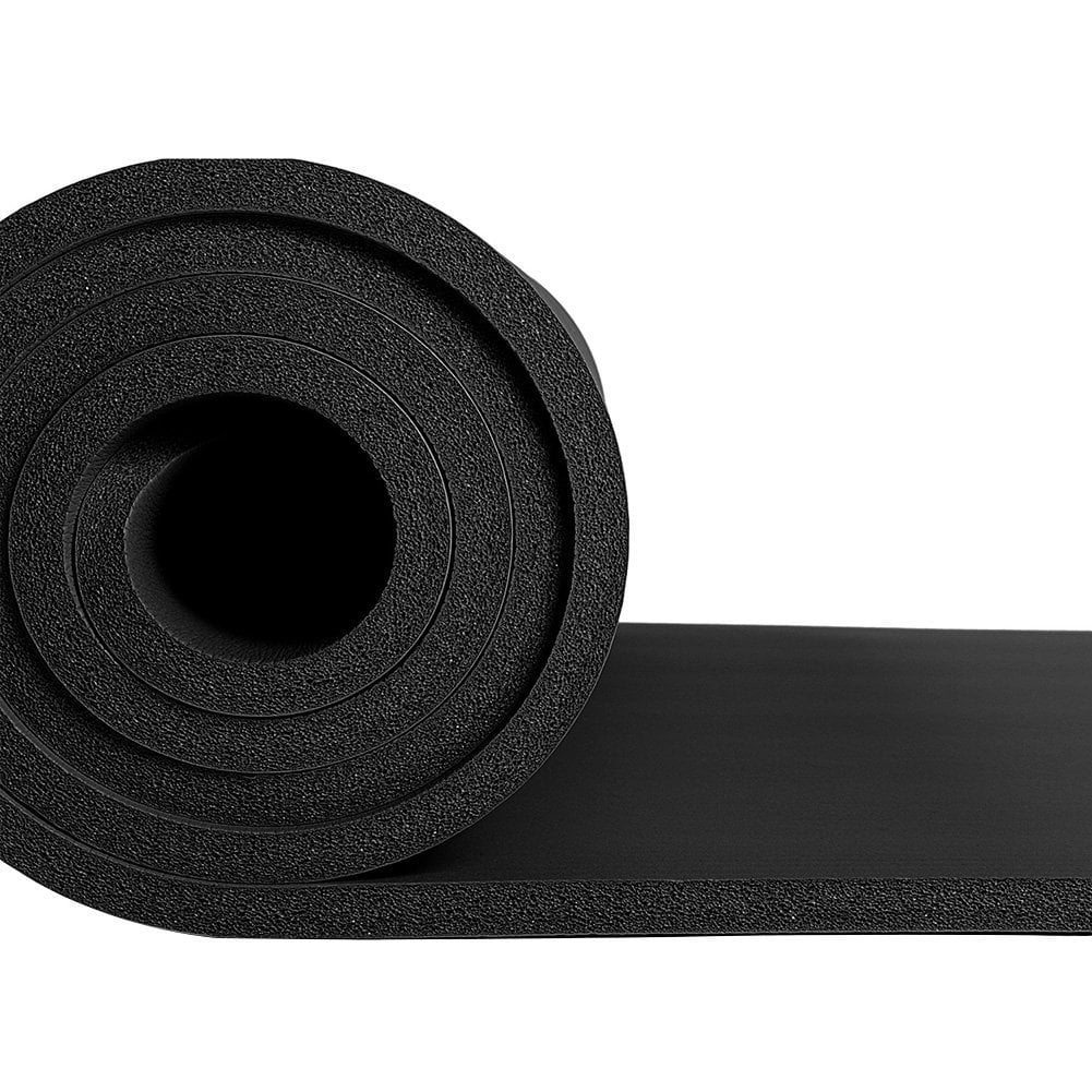 Yoga Pilates Mat High Density NBR Thick Gym Exercise Mat 72" x 24"x 0.4"